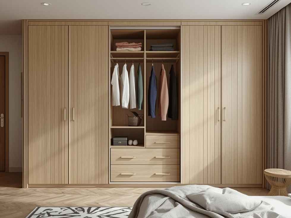 Contemporary tall foldable wardrobe for clothes - Beautiful Homes