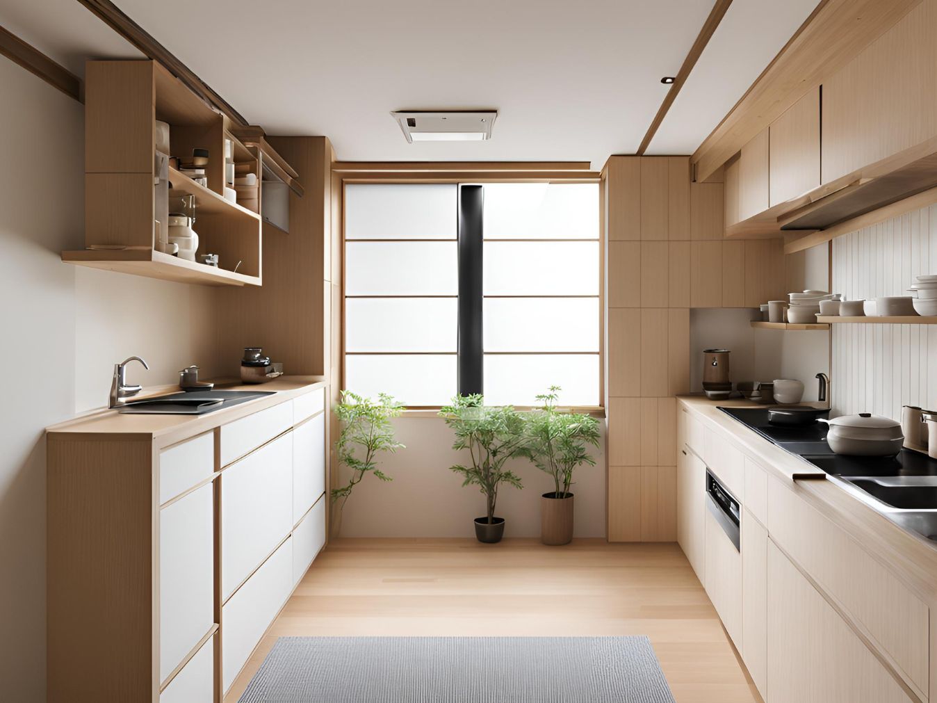 Parallel wooden modular kitchen - Beautiful Homes