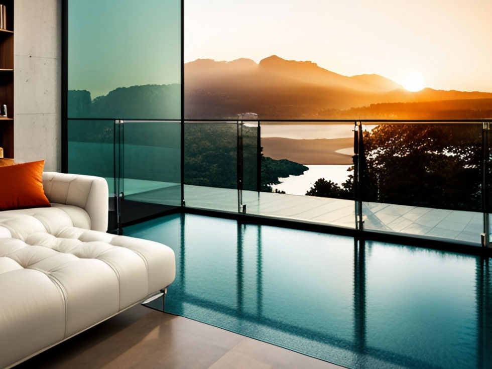 Frosted glass for balcony - Beautiful Homes