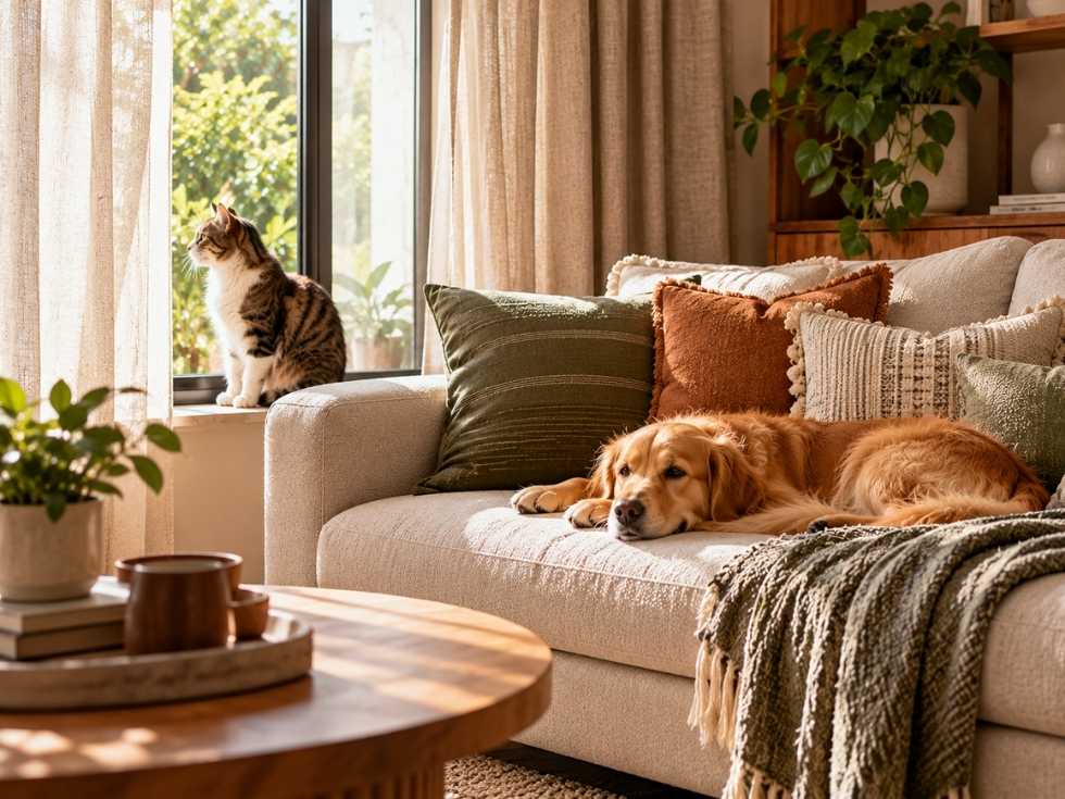 Contemporary pet friendly upholstery fabrics - Beautiful Homes
