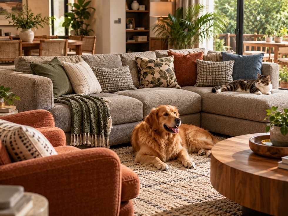 Contemporary upholstery fabrics for sofa - Beautiful Homes