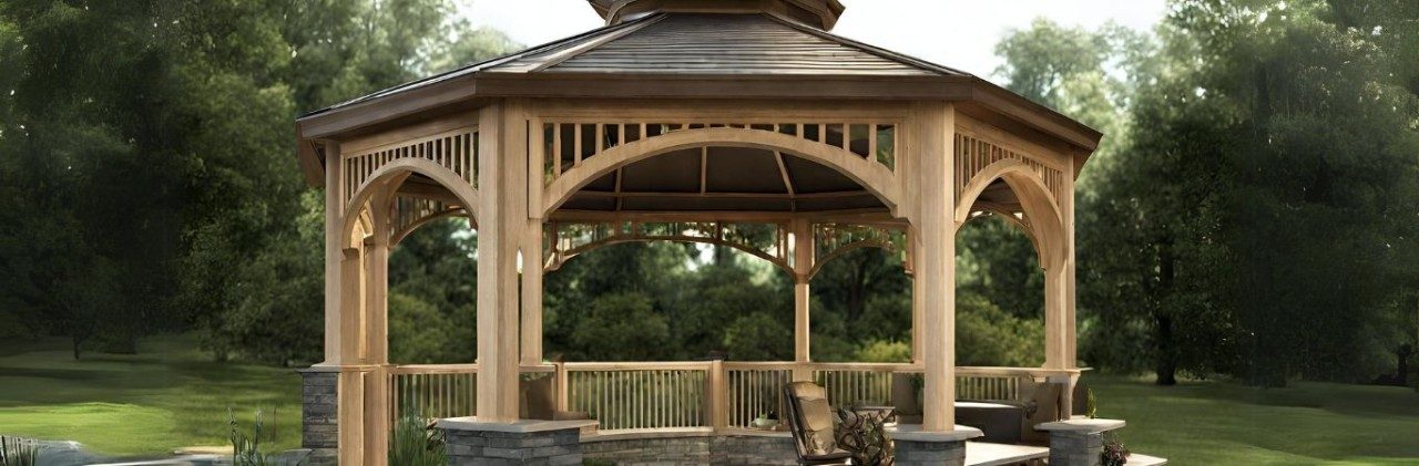 Gazebo design for garden - Beautiful Homes