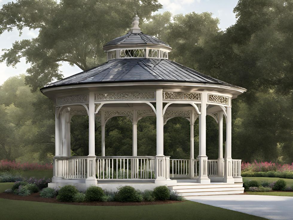 Southern Revived Gazebo Design - Beautiful Homes