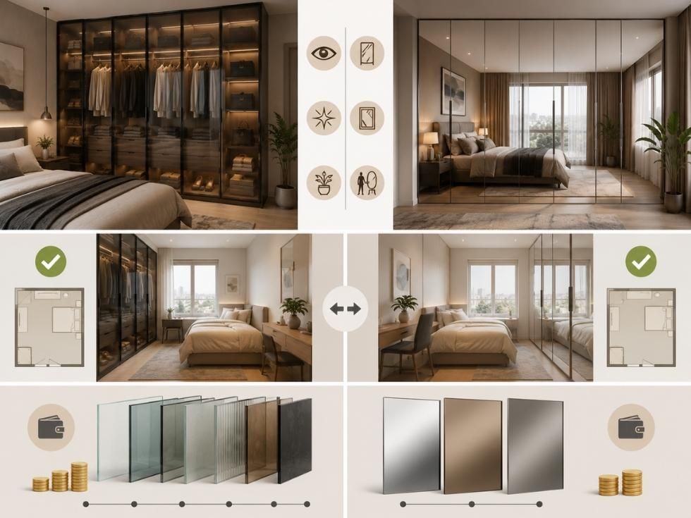 Contemporary glass door cupboard ideas - Beautiful Homes