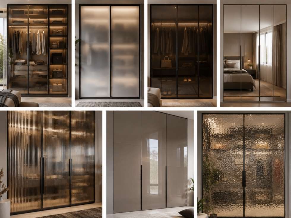 Contemporary glass wardrobe design ideas - Beautiful Homes