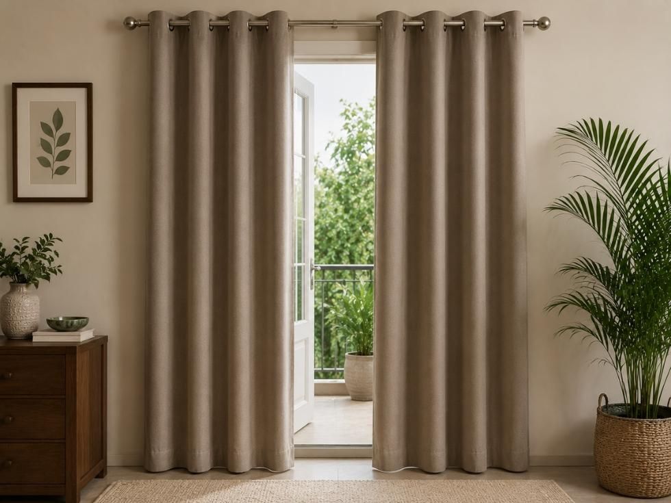 Contemporary balcony window curtain design - Beautiful Homes