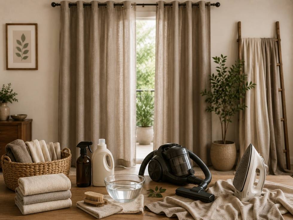 Contemporary curtain fabrics care - Beautiful Homes