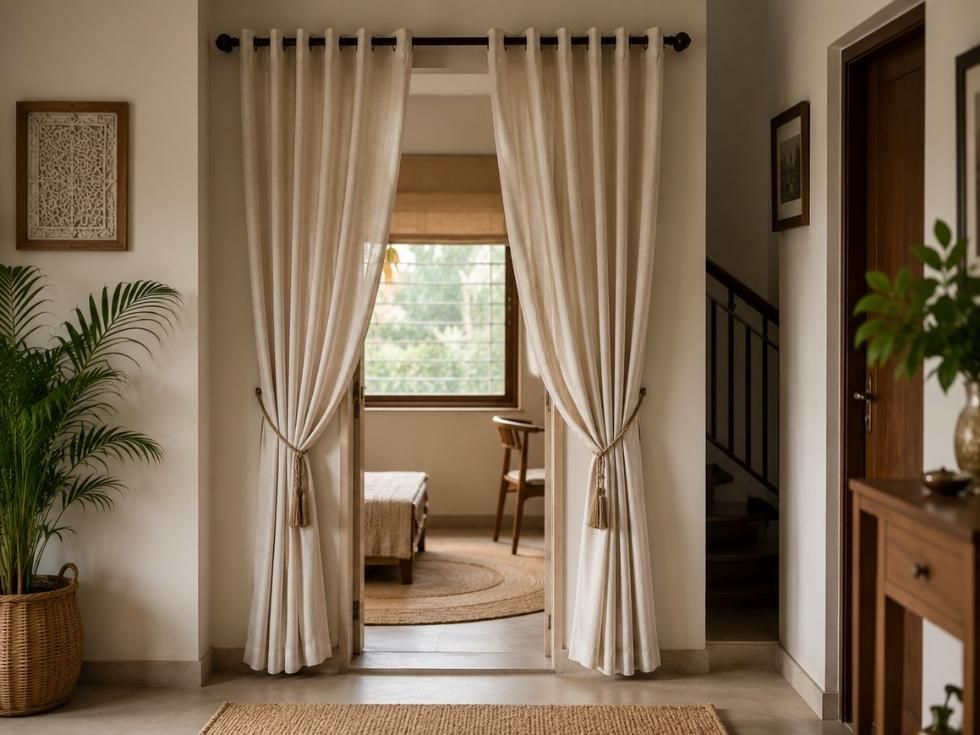 Contemporary door curtains design styles - Beautiful Homes