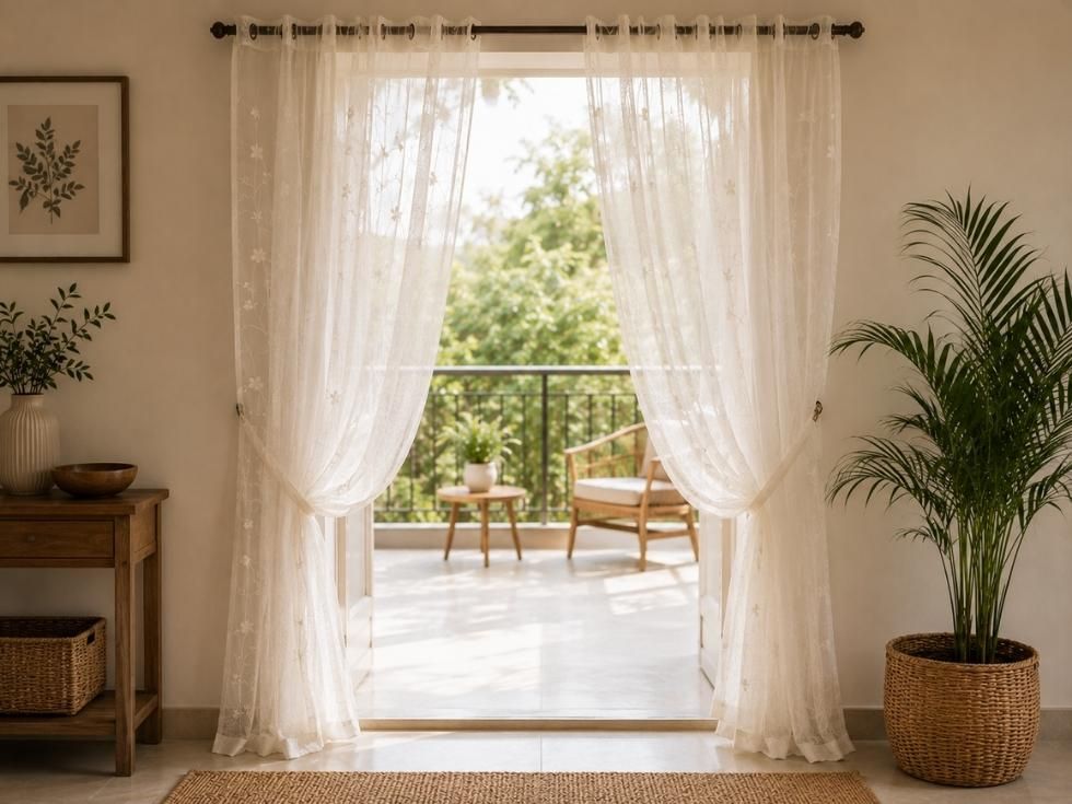 Contemporary modern door curtains design styles - Beautiful Homes