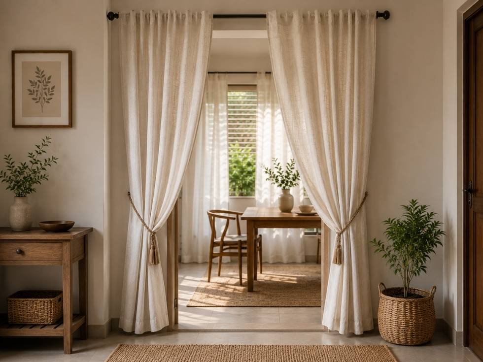 Contemporary modern door curtains design ideas - Beautiful Homes