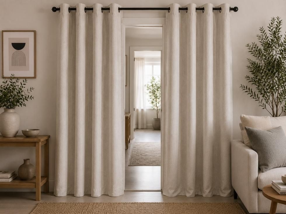 Contemporary sliding door curtains design ideas - Beautiful Homes