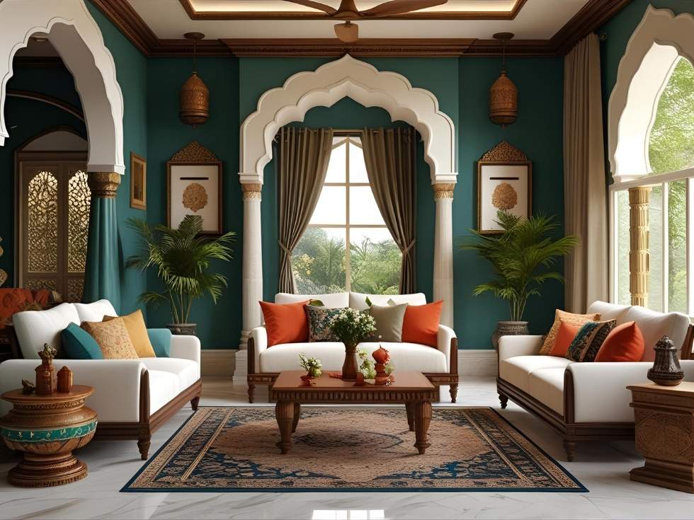 Verandah in gujarat house design - Beautiful Homes