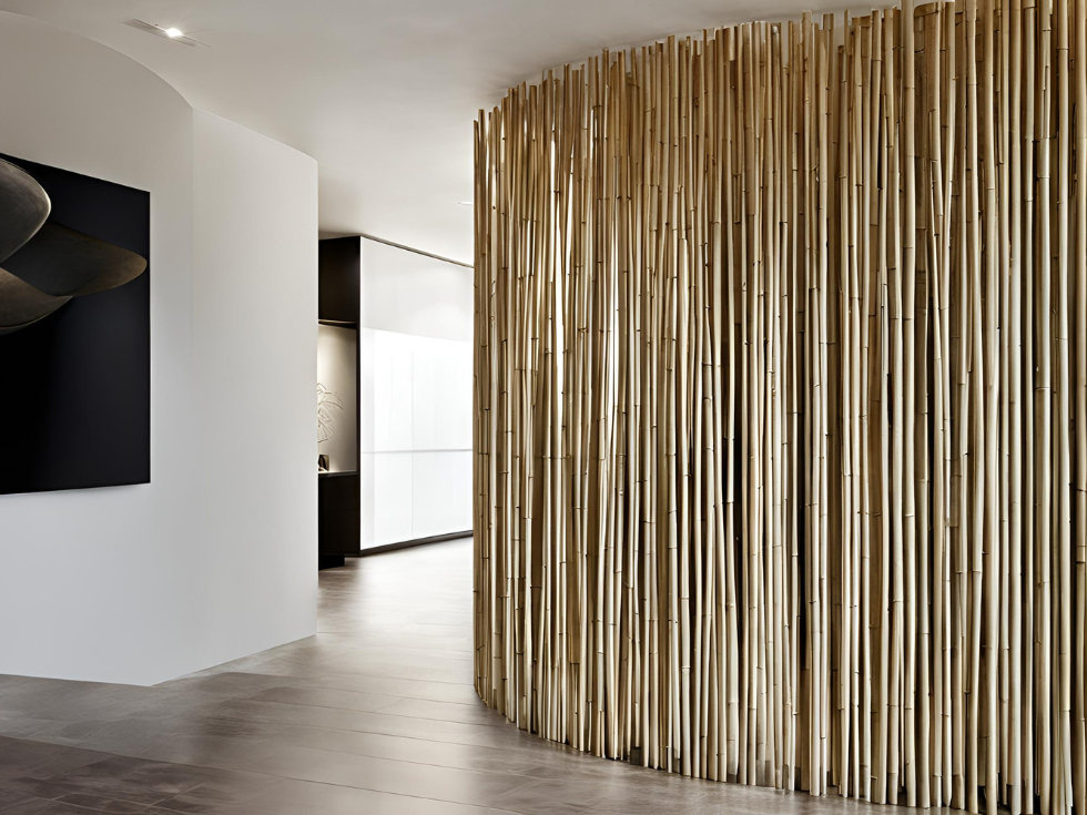 Modern nature inspired hallway partition ideas - Beautiful Homes