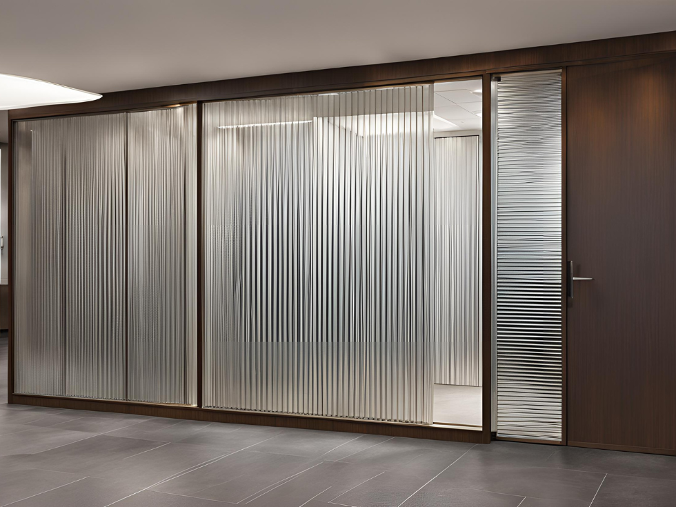 Modern reeded glass hallway design ideas - Beautiful Homes
