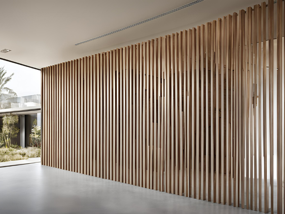 Modern wooden hallway partition ideas - Beautiful Homes