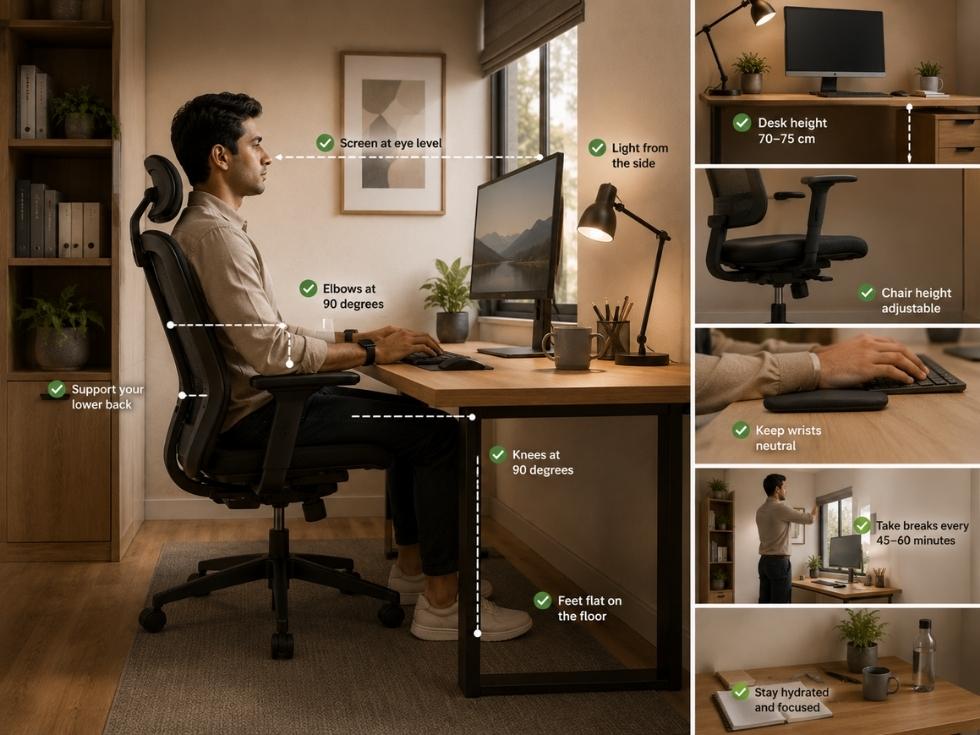 Contemporary small home office setup tips - Beautiful Homes