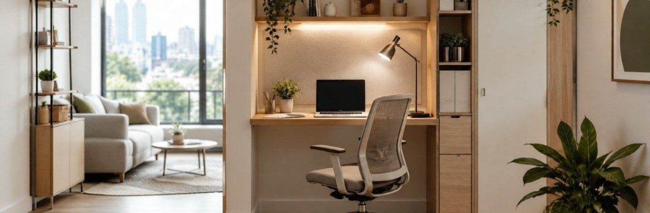 Contemporary small home office setup - Beautiful Homes