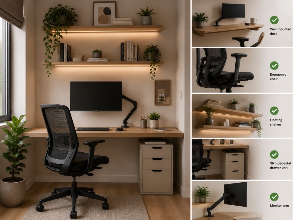 Contemporary small home office furniture - Beautiful Homes