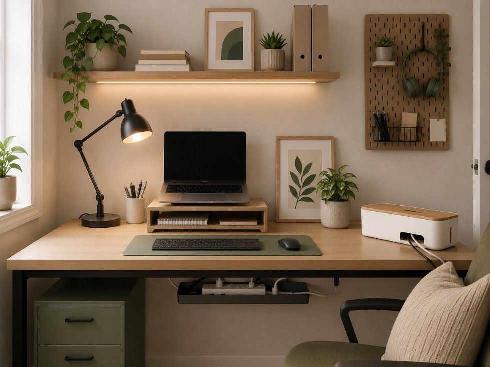 Contemporary work from home office setup - Beautiful Homes