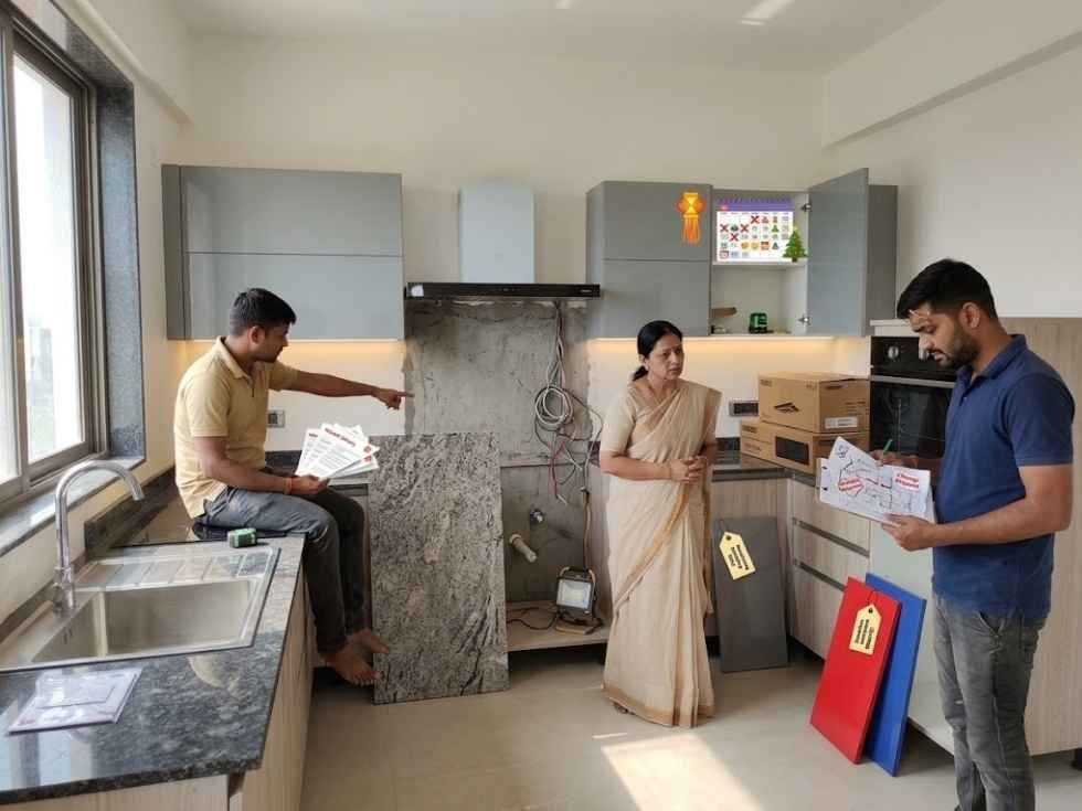 Contemporary small modular kitchen cost - Beautiful Homes