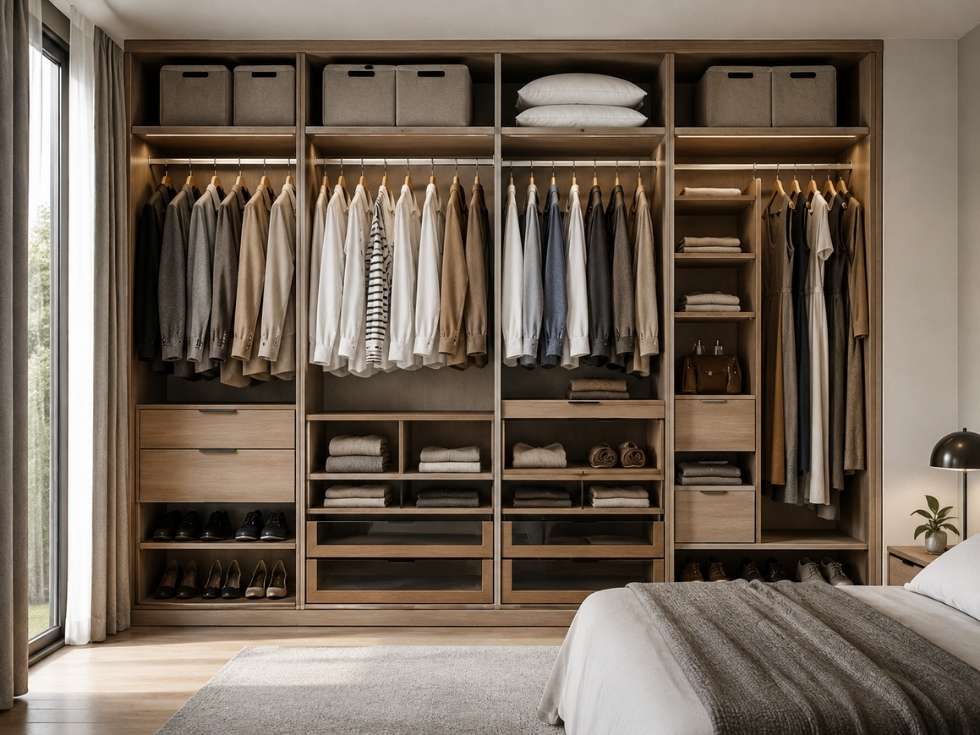 Contemporary bedroom wardrobe design - Beautiful Homes