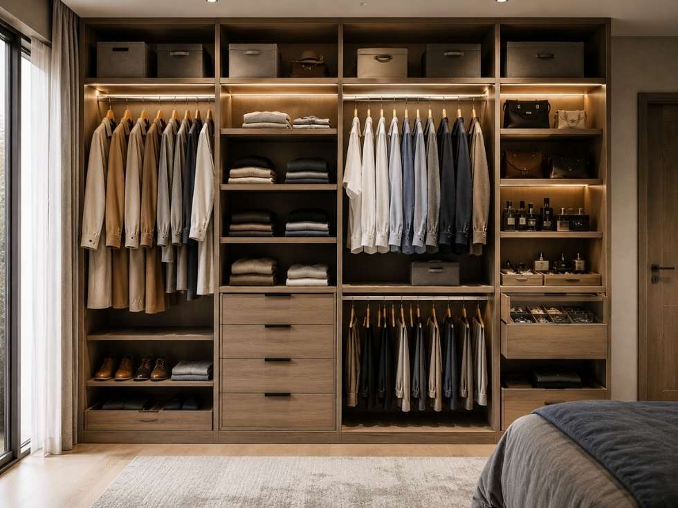Contemporary modular wardrobe interior designs - Beautiful Homes