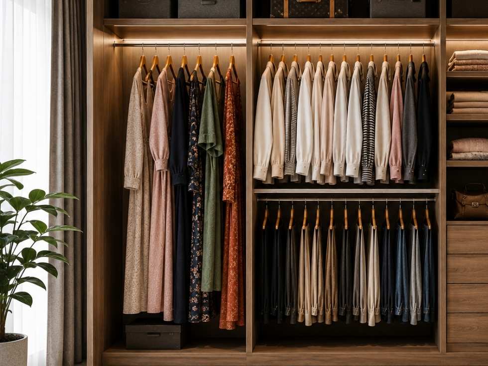 Contemporary new modular wardrobe interior design - Beautiful Homes