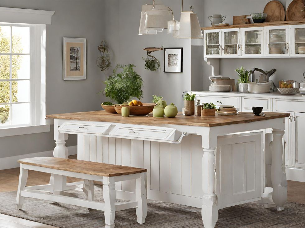 Kitchen Table with Storage- Beautiful Homes