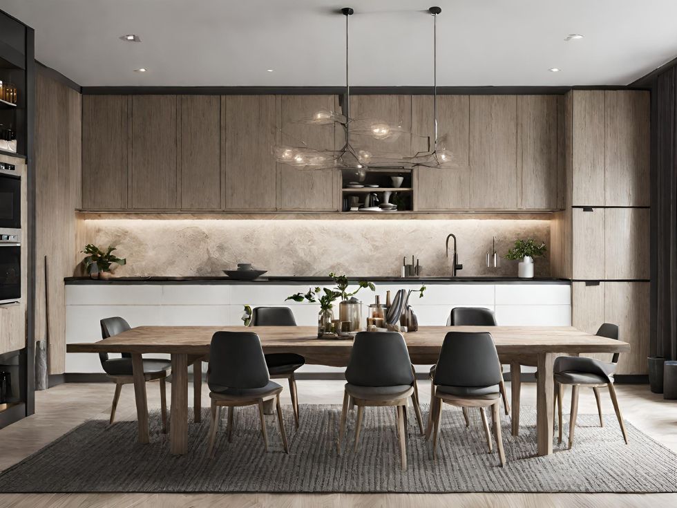 Picnic-Style Kitchen Table- Beautiful Homes