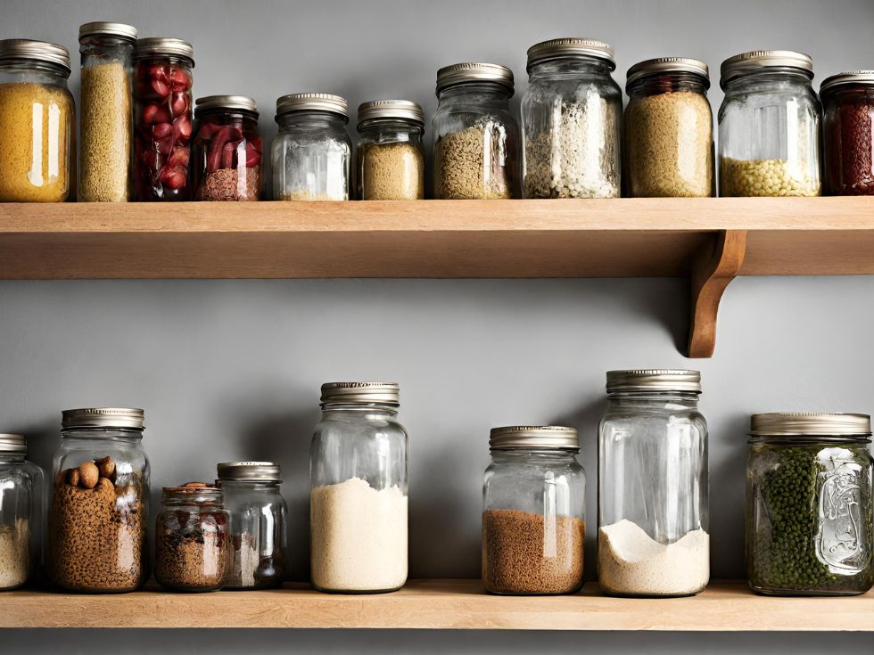 Kitchen Spice Jar Rack- Beautiful Homes