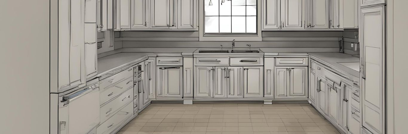 3D kitchen sketch - Beautiful Homes