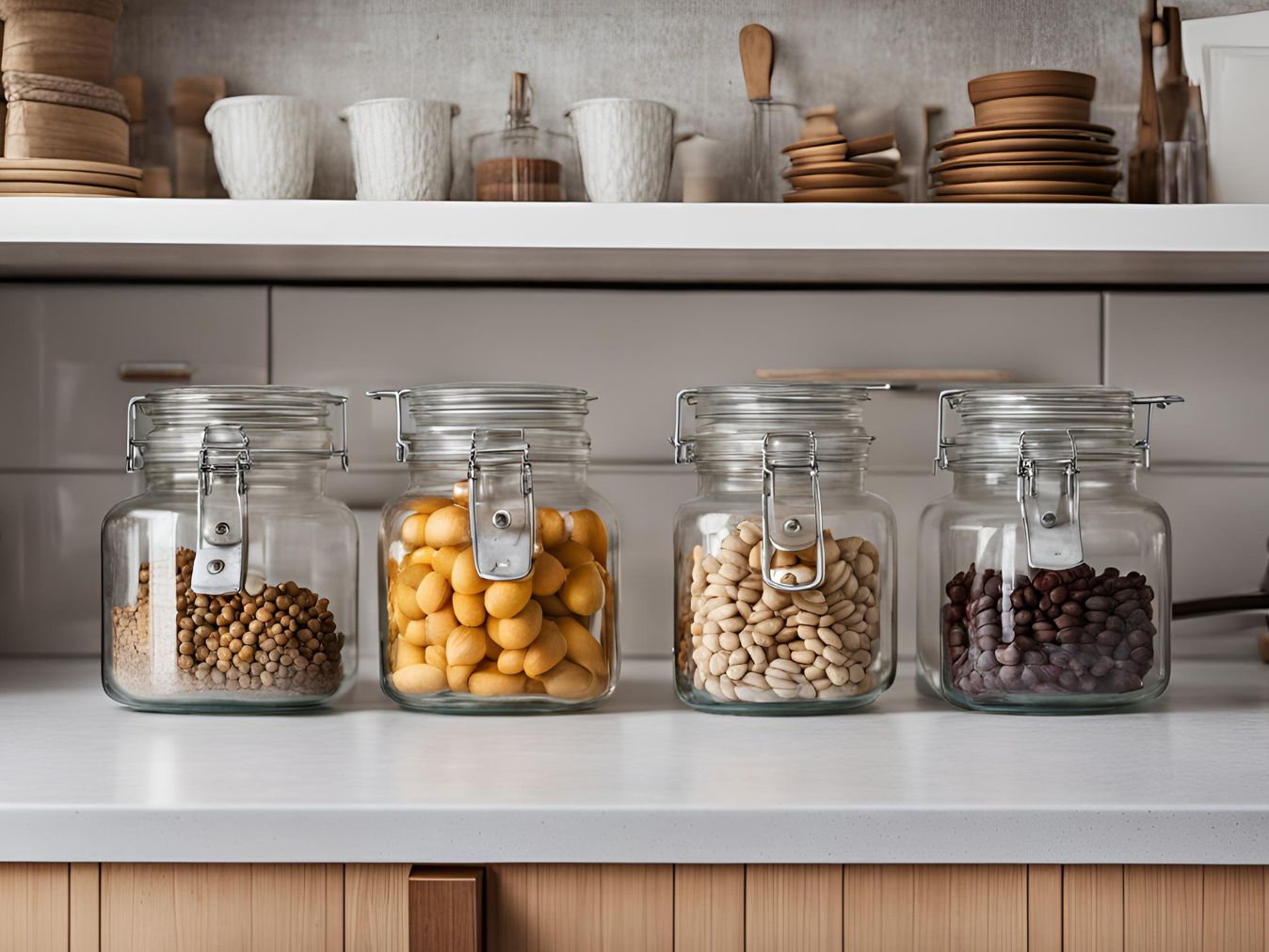 Modern glass containers for storage - Beautiful Homes