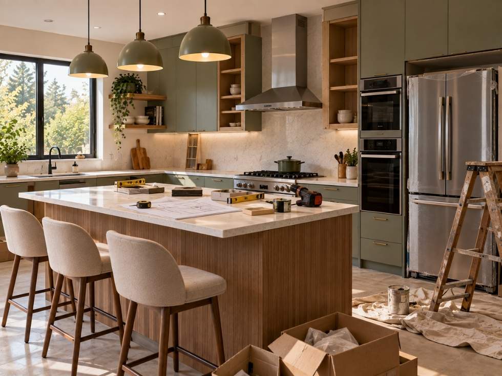 Contemporary modular kitchen renovation - Beautiful Homes