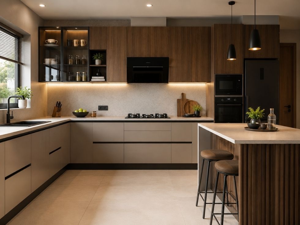 Contemporary laminate kitchen design - Beautiful Homes