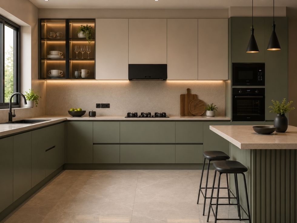 Contemporary pu kitchen design - Beautiful Homes