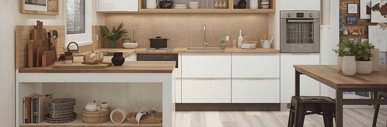 Modern wooden kitchen slab - Beautiful Homes