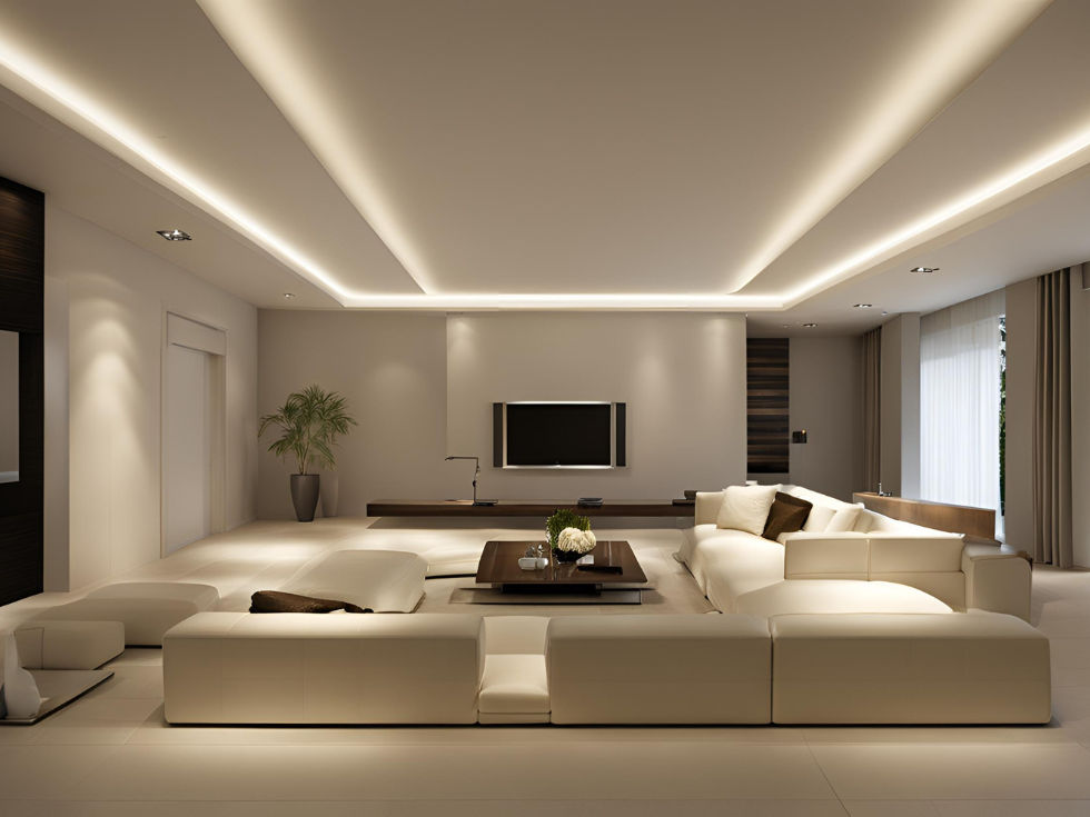 Modern recessive ceiling lights for living room - Beautiful Homes
