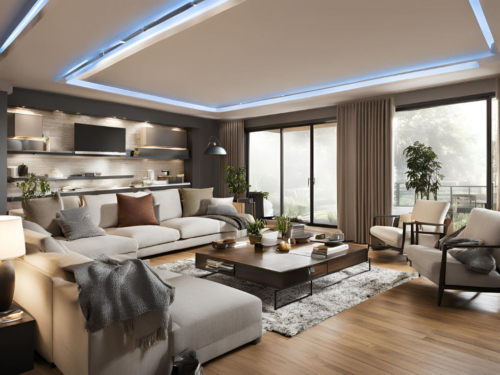 Modern track ceiling lights for living room - Beautiful Homes