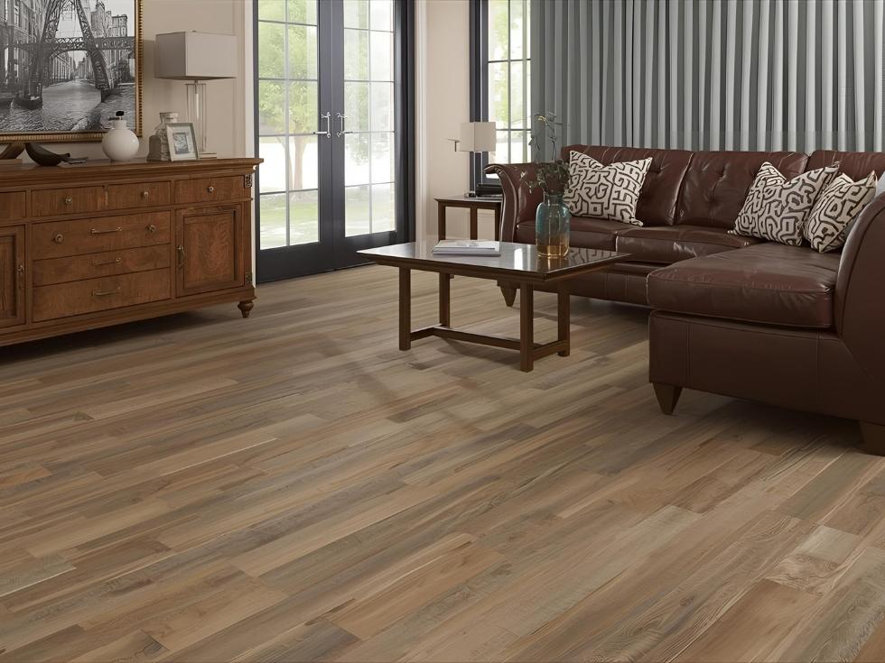 Luxury vinyl flooring design for contemporary living room - Beautiful Homes