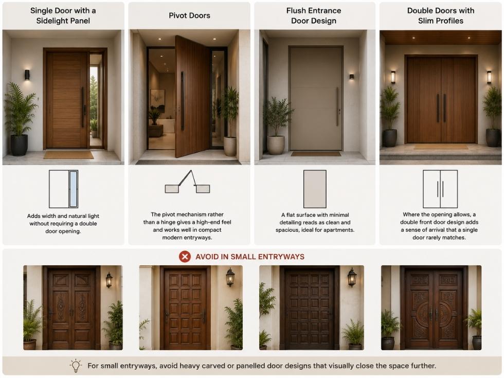 Contemporary modern main door design - Beautiful Homes