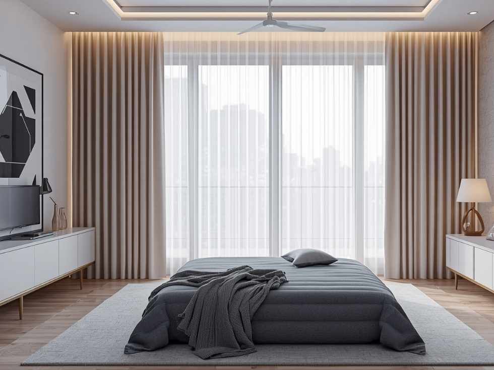 Contemporary living room curtain design  ideas - Beautiful Homes