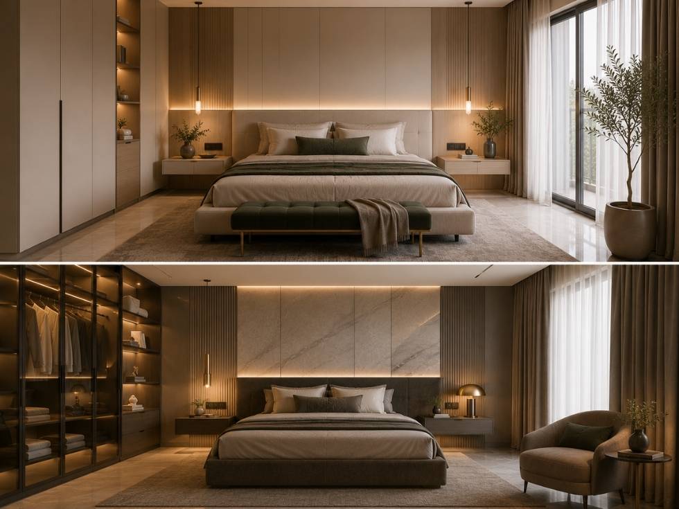 Contemporary bedroom home interior design ideas - Beautiful Homes