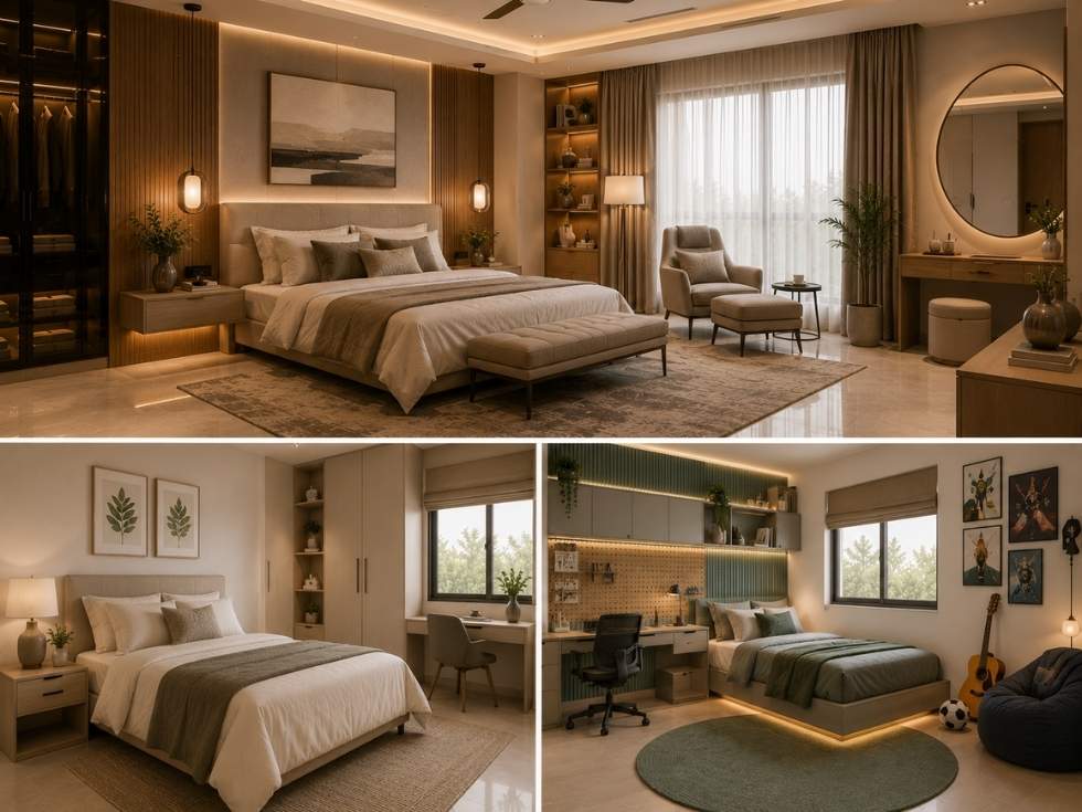 Contemporary modern bedroom interior ideas - Beautiful Homes