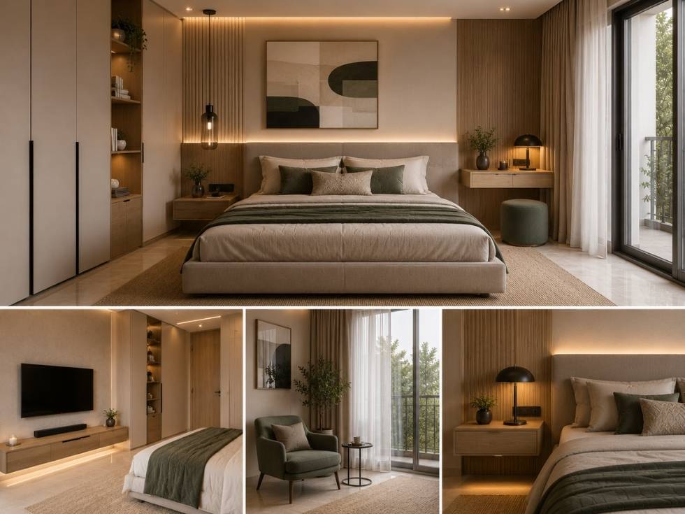 Contemporary modern bedroom interior design - Beautiful Homes