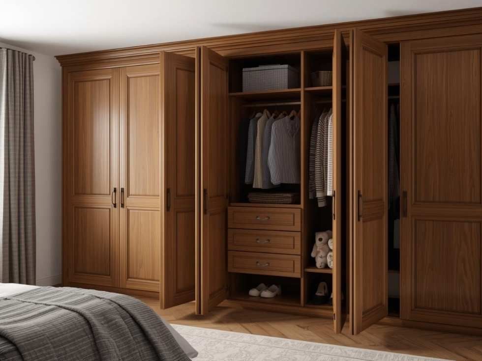 Contemporary hinged door wardrobe design - Beautiful Homes