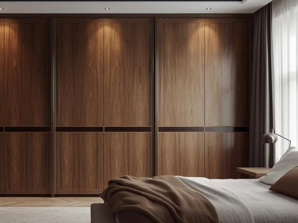 Contemporary latest hinged door wardrobe design - Beautiful Homes