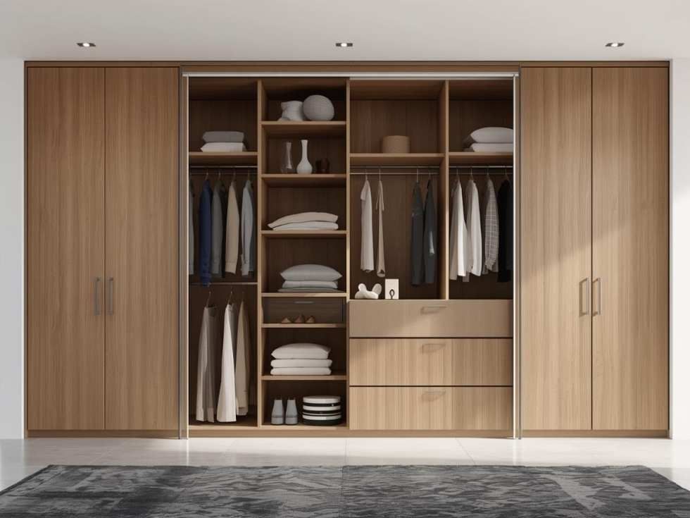 Contemporary bedroom modular wardrobe design - Beautiful Homes