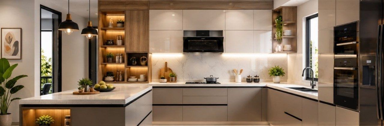 Contemporary modular kitchen design - Beautiful Homes