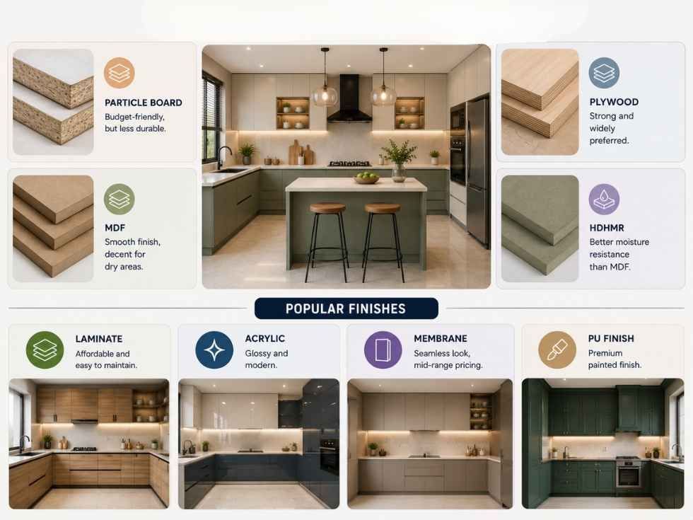 Contemporary modular kitchen finishes - Beautiful Homes