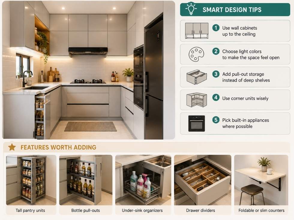 Contemporary modular kitchen fittings - Beautiful Homes